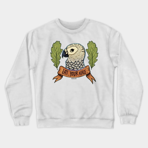 Eat Your Kale Crewneck Sweatshirt by Crowtesque